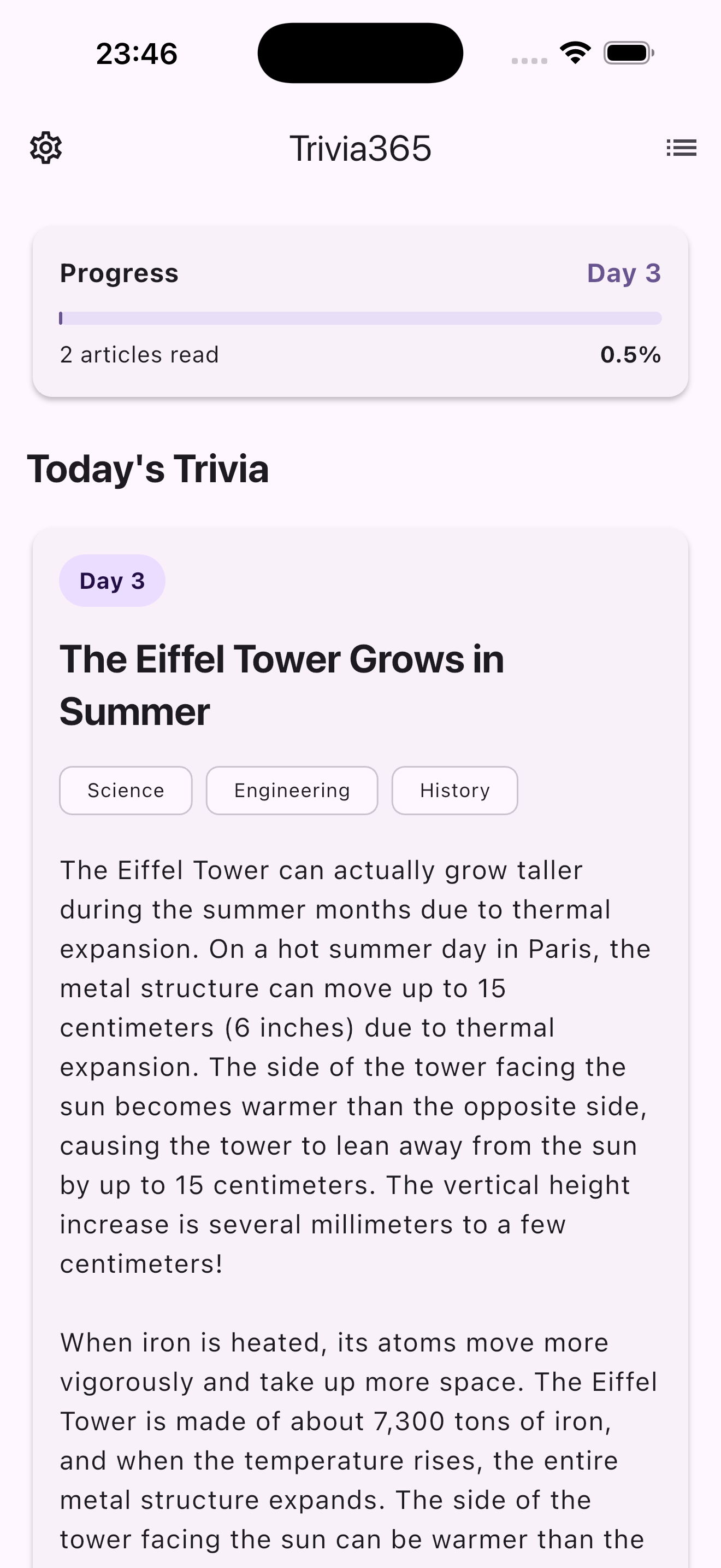 Day 3 - The Eiffel Tower Grows in Summer